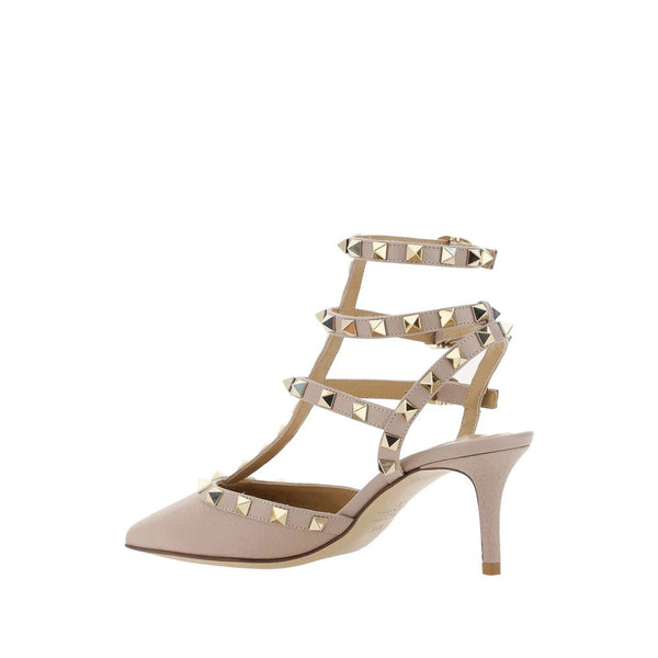 Bunte Kalbshaut Pumps mit hohem Absatz