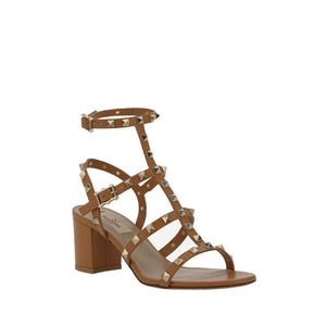 Braune Sandalen mit Kalbshautriemen