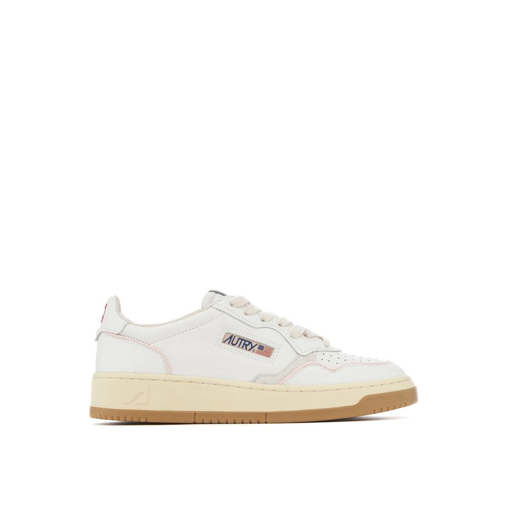 Weiße Ziegenleder-Sneaker