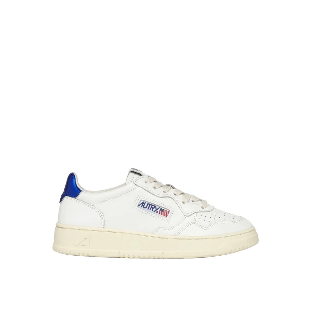 Weiße Ledersneaker