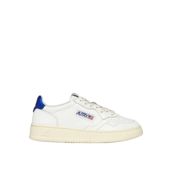 Weiße Ledersneaker