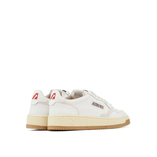 Weiße Ziegenleder-Sneaker