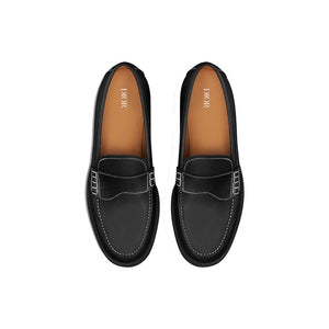 Schwarze Loafer aus Kalbsleder