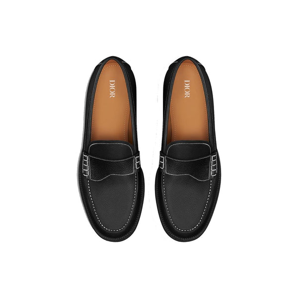 Schwarze Loafer aus Kalbsleder