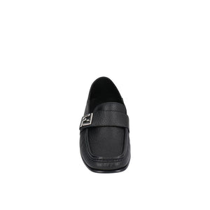 Schwarze Loafer aus Kalbsleder