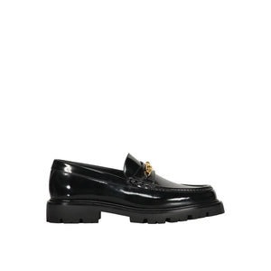 Schwarze Loafer aus Kalbsleder