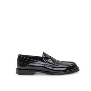 Schwarze Loafer aus Kalbsleder