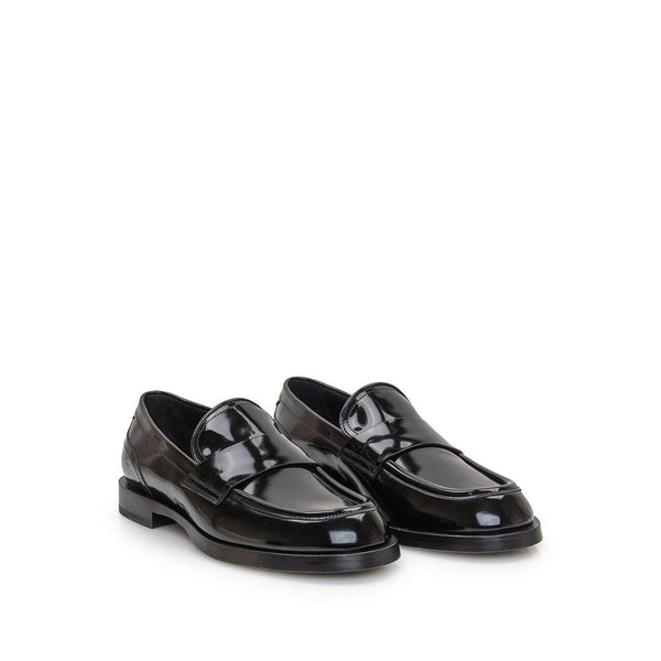 Schwarze Loafer aus Kalbsleder