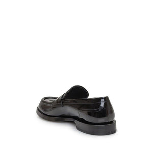 Schwarze Loafer aus Kalbsleder