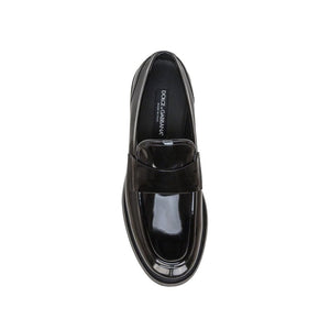 Schwarze Loafer aus Kalbsleder