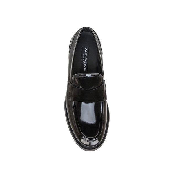 Schwarze Loafer aus Kalbsleder