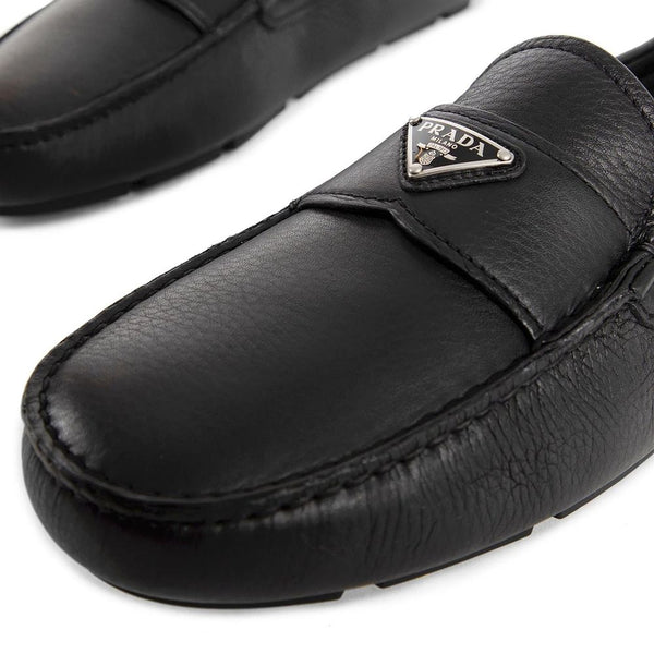 Schwarze Loafer aus Kalbsleder