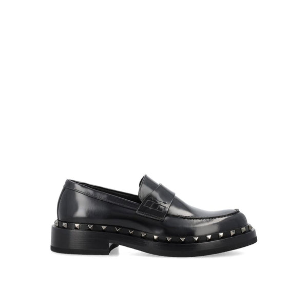 Schwarze Loafer aus Kalbsleder