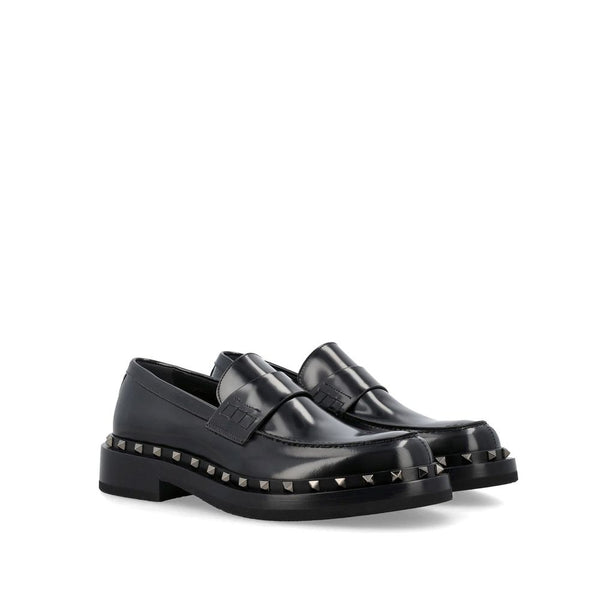 Schwarze Loafer aus Kalbsleder