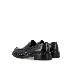 Schwarze Loafer aus Kalbsleder