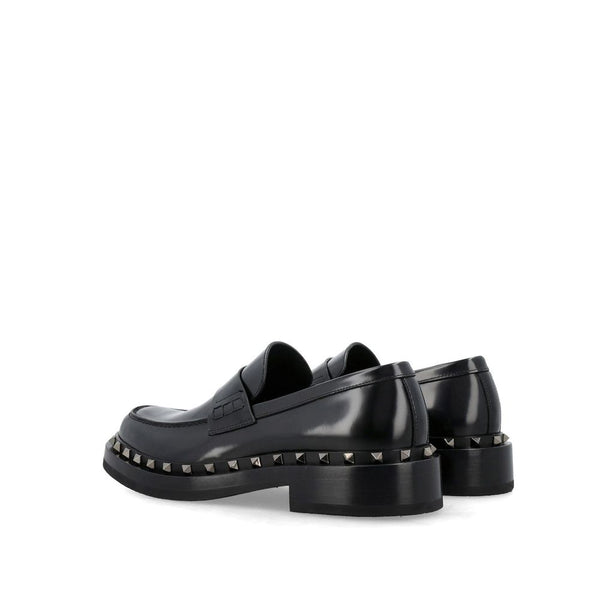 Schwarze Loafer aus Kalbsleder