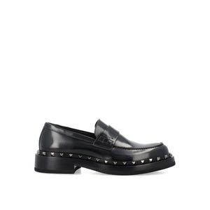 Schwarze Loafer aus Kalbsleder
