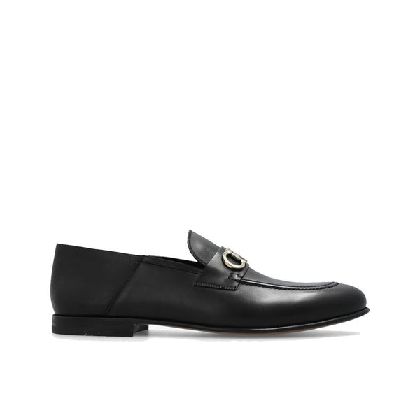 Schwarze Loafer aus Kalbsleder