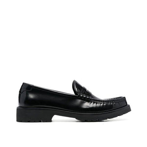 Schwarze Loafer aus Kalbsleder