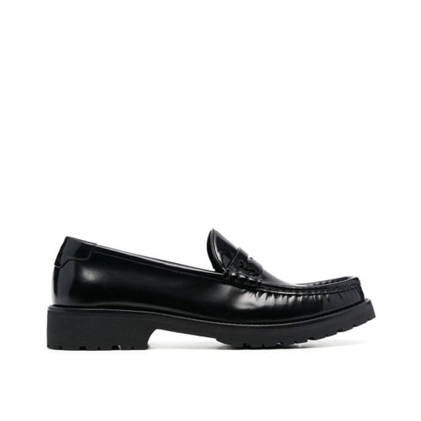 Schwarze Loafer aus Kalbsleder
