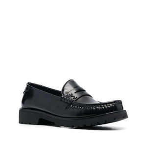 Schwarze Loafer aus Kalbsleder