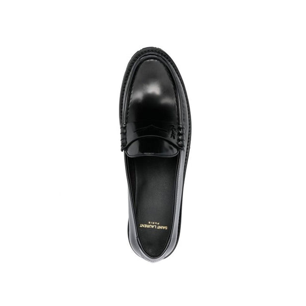 Schwarze Loafer aus Kalbsleder