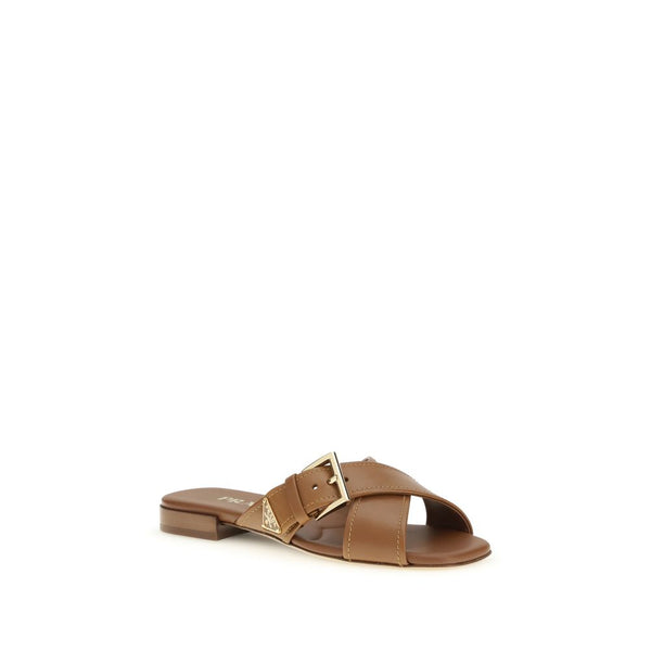Braune Kalbsleder Bos Taurus Sandalen
