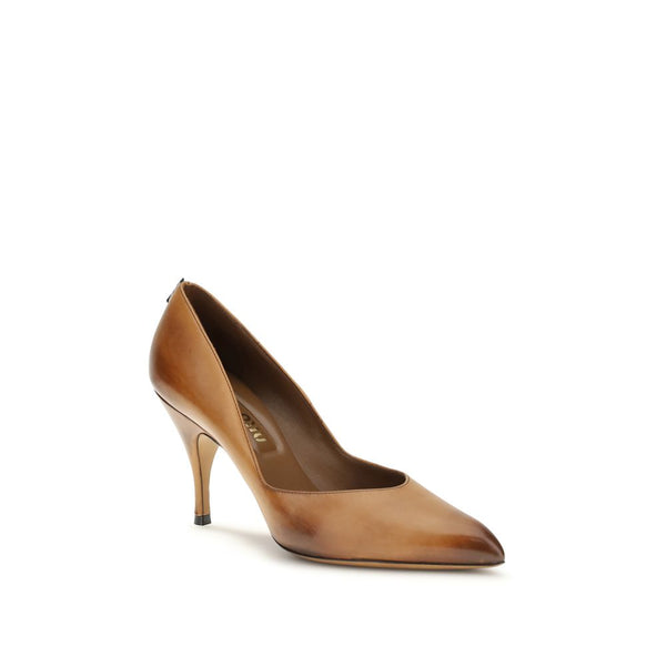 Beige Kalbsleder Bos Taurus High Heels