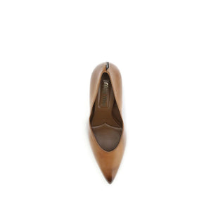 Beige Kalbsleder Bos Taurus High Heels