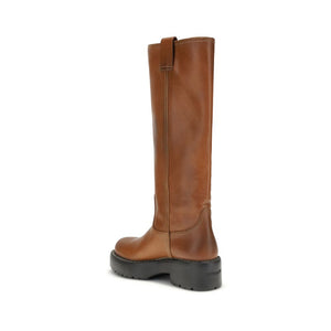 Braune Kalbshaut Bos Taurus Stiefel