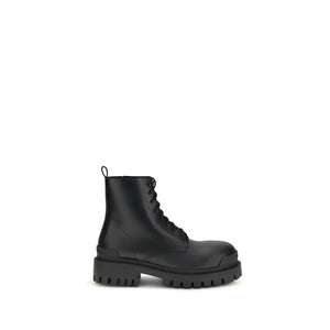 Schwarze Kalbshaut Bos Taurus Schnürstiefel