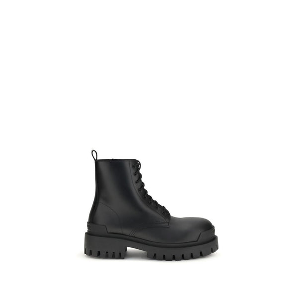 Schwarze Kalbshaut Bos Taurus Schnürstiefel