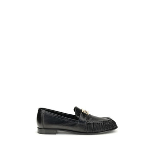 Schwarze Kalbsleder Bos Taurus Slip-On Loafers