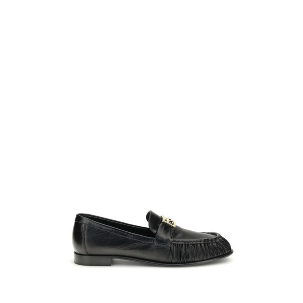 Schwarze Kalbsleder Bos Taurus Slip-On Loafers