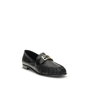 Schwarze Kalbsleder Bos Taurus Slip-On Loafers