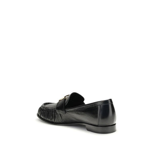Schwarze Kalbsleder Bos Taurus Slip-On Loafers