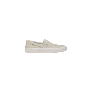 Beige Slip-On Loafer aus recyceltem Baumwoll-Canvas