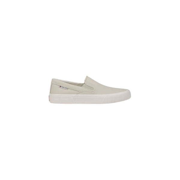 Beige Slip-On Loafer aus recyceltem Baumwoll-Canvas
