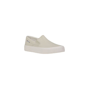 Beige Slip-On Loafer aus recyceltem Baumwoll-Canvas