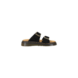 Schwarze Ledersandalen
