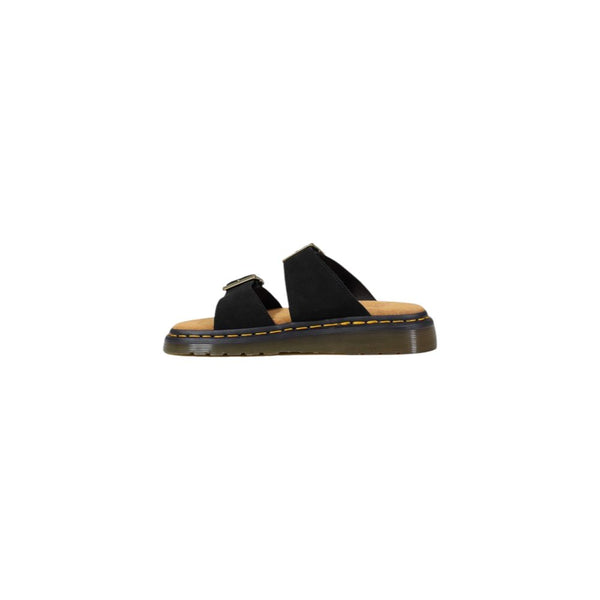 Schwarze Ledersandalen