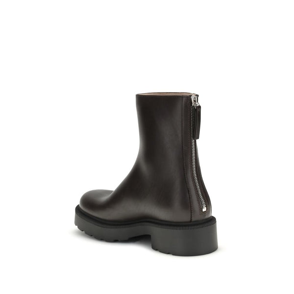 Braune Kalbshaut Bos Taurus Stiefeletten