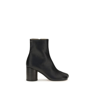 Schwarze Stiefeletten aus Kalbshaut Bos Taurus