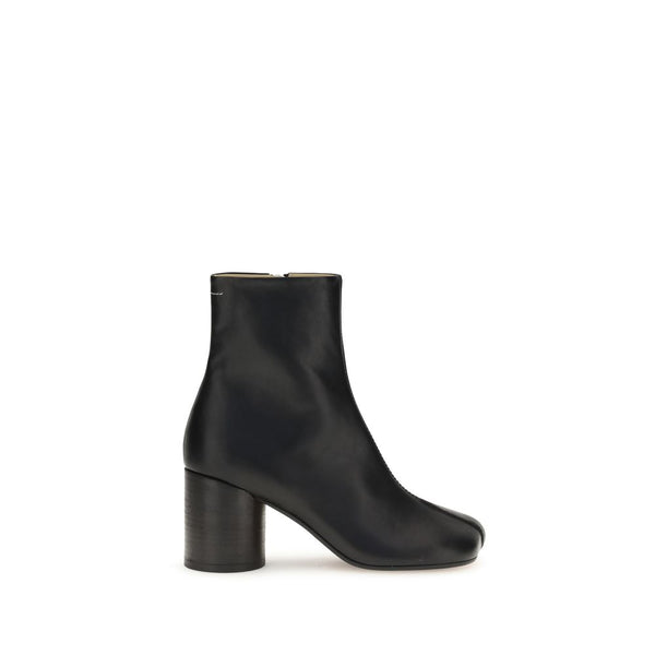 Schwarze Stiefeletten aus Kalbshaut Bos Taurus