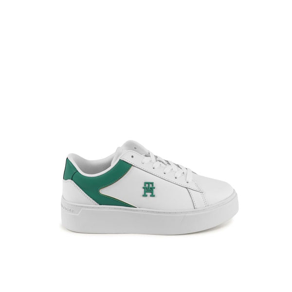 Weiße Leder-Sneaker