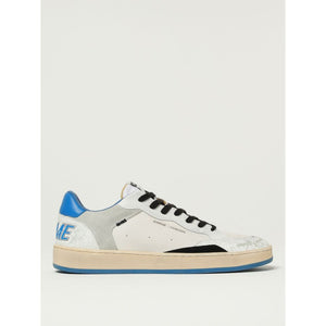 Weiße Leder-Sneaker mit niedrigem Schaft