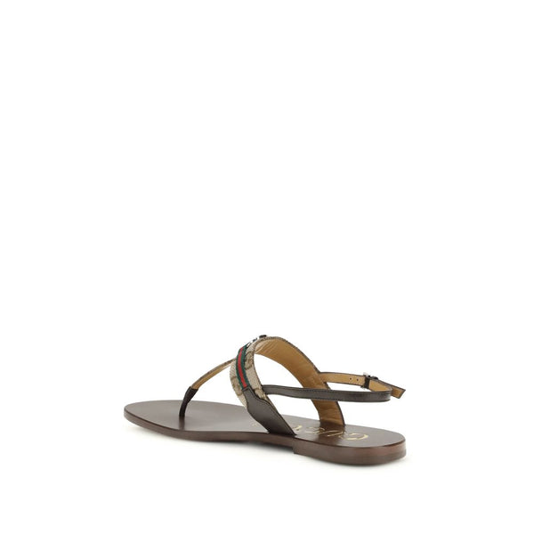 Braune Kalbsleder Bos Taurus Sandalen