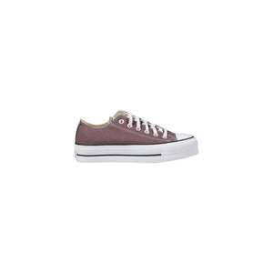 Lila Stoff-Sneaker mit niedrigem Schaft