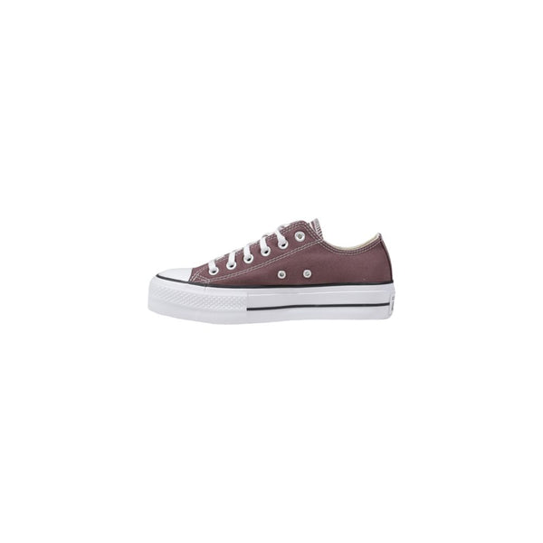 Lila Stoff-Sneaker mit niedrigem Schaft