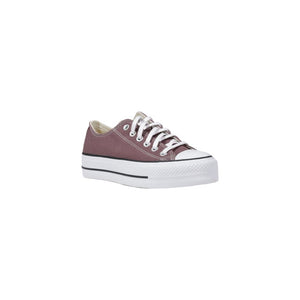 Lila Stoff-Sneaker mit niedrigem Schaft